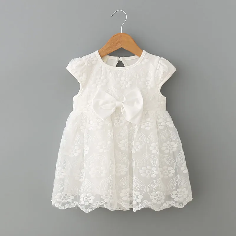 infant clothes girl summer baby girls dress Kids white first birthday