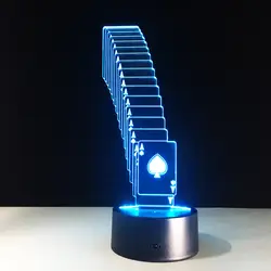 Creative 3D Led Ночной Свет Настольные Лампы USB Сенсорный Выключатель Настольные Свет Luminaria Светильник Украшения Дома