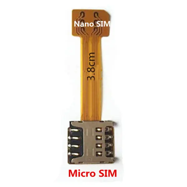 10 шт./партия гибридный двойной адаптер с двумя sim-картами конвертер Android Micro SD удлинитель sim-адаптер XIAOMI REDMI NOTE 3 4 - Цвет: NANO sim to micro