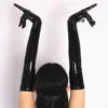 Sexy imitation Leather Shiny Long Glove Punk rock Gloves Hip pop Jazz disco bright Mittens Clubwear polo dance Cosplay Costumes ► Photo 2/6