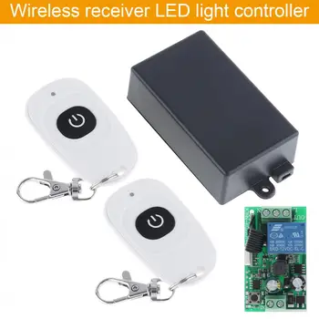 

2pcs RF Wireless Switch Relay Receiver Remote Controller for Light Switch and Electrical Equipment with 2 Remote Control