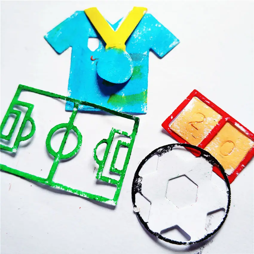 

Football Field Sport Set DIY Metal Cutting Dies and Scrapbooking For Paper Making Alphabet Words Embossing Frame Card Craft New