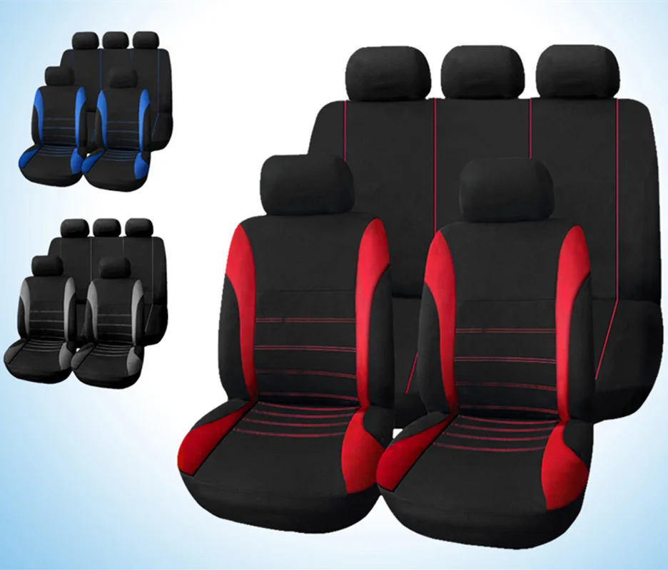 

9 Pcs/Set Car Seat Covers Universal Fit for Suzuki Baleno Celerio Grand Vitara Ignis Tesla Model 3 Tiggo 5 Volvo V40 V50 XC40