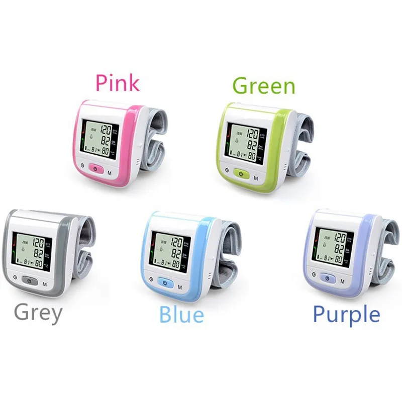 

English Models No Voice Wrist Type Automatic Electronic Blood LCD Display Health Wrist Blood Pressure Monitor