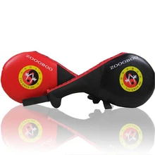 ZOOBOO Муай Тай ММА тхэквондо двойной кик-пад цель тренировки Каратэ Боевые, искусства Бокс pad Boxeo