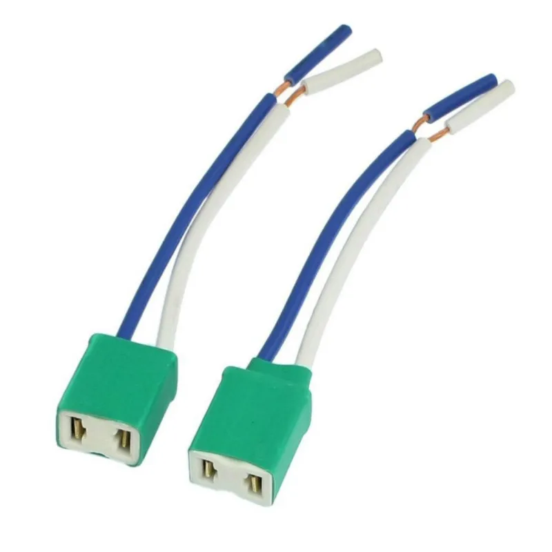 5Pcs H7 Ceramic Car Headlight Bulb Connector Plug Socket Harness H7 LED