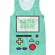 Майка для женщин и мужчин с принтом игры над BMO, майка для бодибилдинга, майка для бодибилдинга