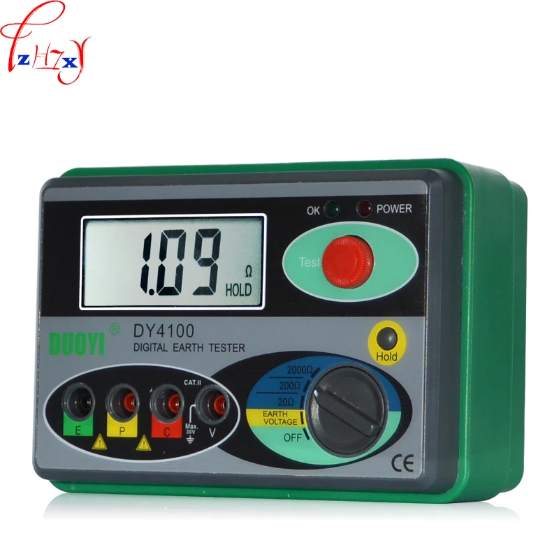 1pc DY4100 Ground resistance tester high precision digital lightning protection test ground shake table AA 1.5V * 6 / 12V 1 | Инструменты
