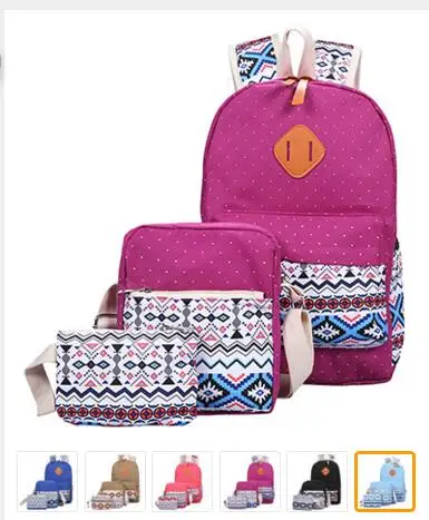 Ecoparty Teenagers Girls Canvas Printing Backpack Women Middle High School Bags Bagpack Bookbags Sac A Dos Mochila Backp bookbags-for-girls