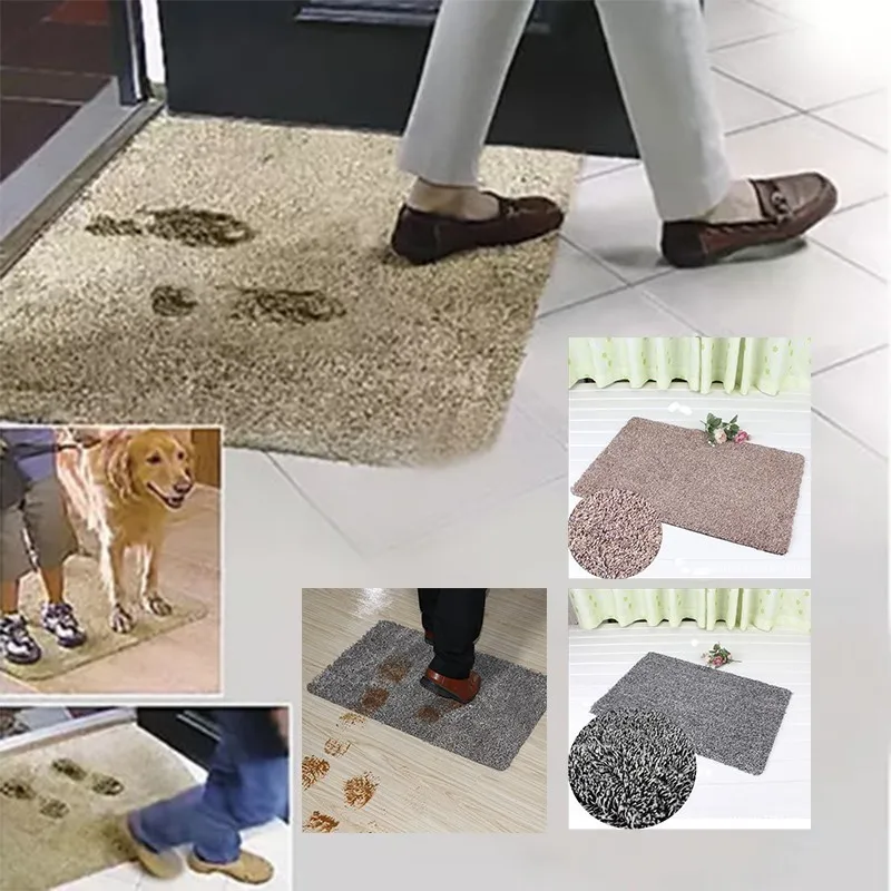 Modern solid hallway Door Mat Absorbent Microfiber Super Magic Clean