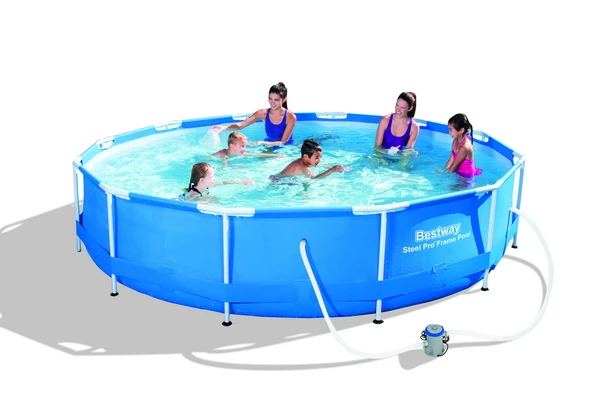 56416 Bestway 366 76cm Frame Swimming Pool With Filter 220v 12 30 Outdoor Above Ground Thick Paddling Pool Steel Frame Pool Steel Frame Pool Frame Poolframe Swimming Pool Aliexpress