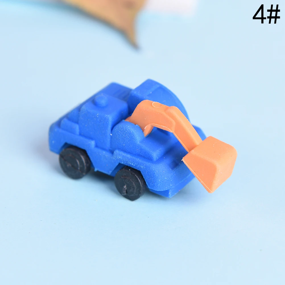 1 шт. Kawaii Творческий канцелярские школьные Офис Новинка 3D маленький автомобиль резинкой принадлежности Подарки для дети мальчик игрушка