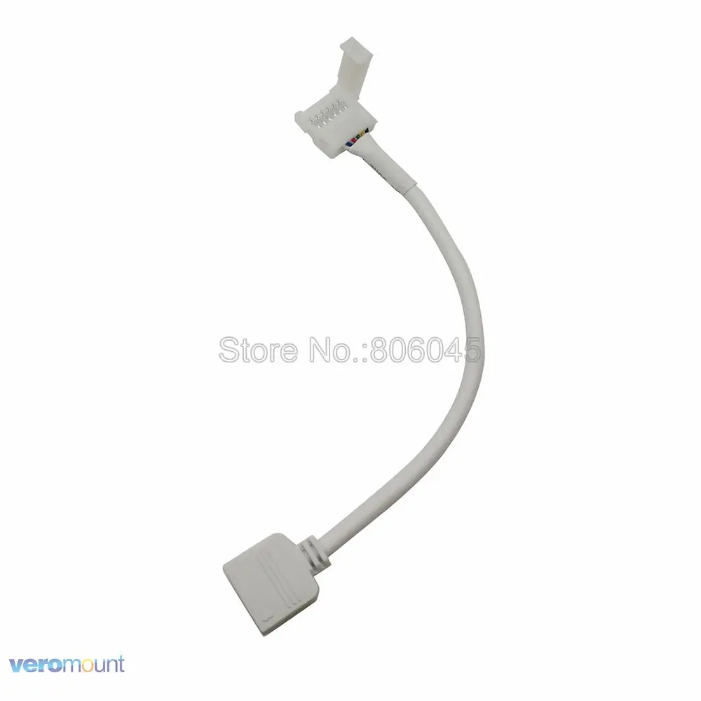 

10pcs 12mm 6pin LED Strip Connector with Cable Strip to Controller Connector For 6 PIN RGB CCT LED Strip , No Need Soldering