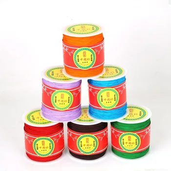 

1.5mm 150 yards/roll TOP-LEVEL Level Line Cord Line Braided Cord Strand Chinese Knot Tassel Line 18 Colors