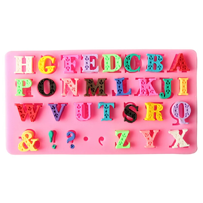 

Capital Letters Alphabet Silicone Molds Mini Pastry Baking Tools Sugarcraft Fondant Cake Decorating Tools New Arrival QB992213