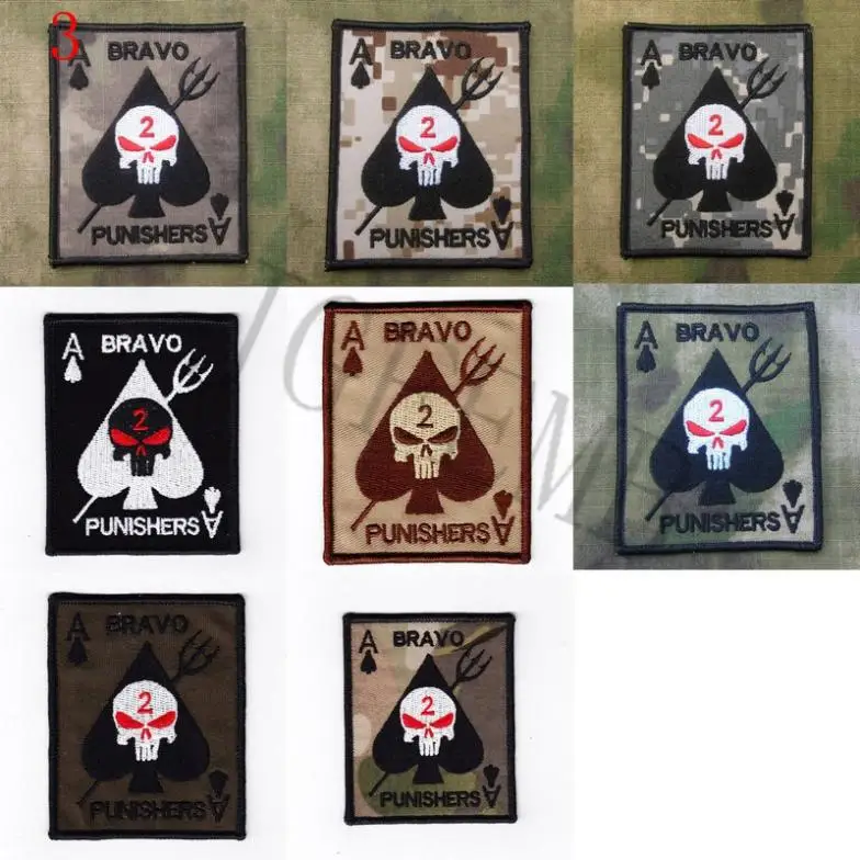 

DEVGRU NSWDG SEAL TEAM BRAVO SkullS Morale Embroidery patch