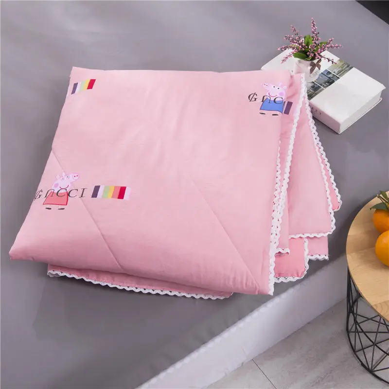 Leaf Pattern Soft Skin-friendly Summer Duvet Washed Cotton Thin Quilt Children Adults Duvet Pillowcase Wholesale(200x230cm