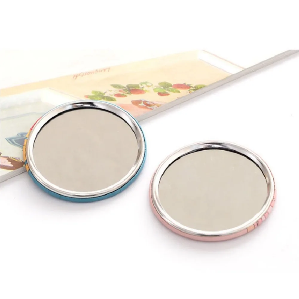 

New Makeup Mirror Dressing Pocket Mirror Cute Cartoon Pattern Portable Compact Cosmetic Small Beauty Tools Women