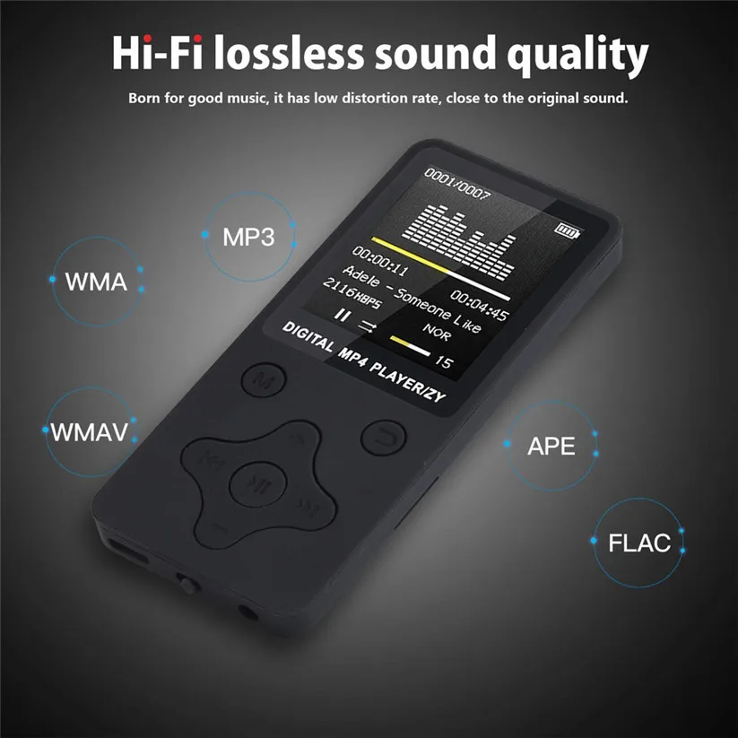 CARPRIE MP4 плееры 2018 модный портативный MP3/MP4 без потерь Музыкальный плеер fm рекордер