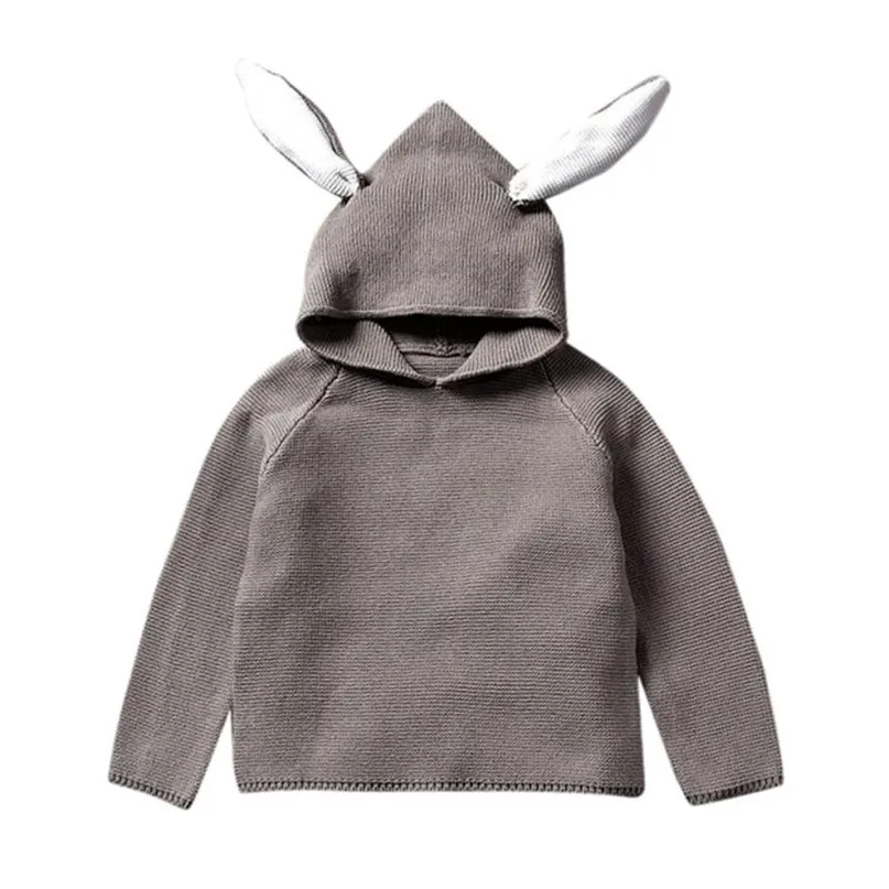 Arloneet/ г. Модные свитера для маленьких девочек и мальчиков; Милая теплая одежда с капюшоном в виде кролика; Шапка; Лидер продаж; ; OB18