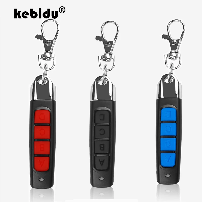 

kebidu Wireless 433Mhz Cloning Remote Control Copy Code Mini Remote 4 Channel Electric Cloning Gate Garage Door Auto