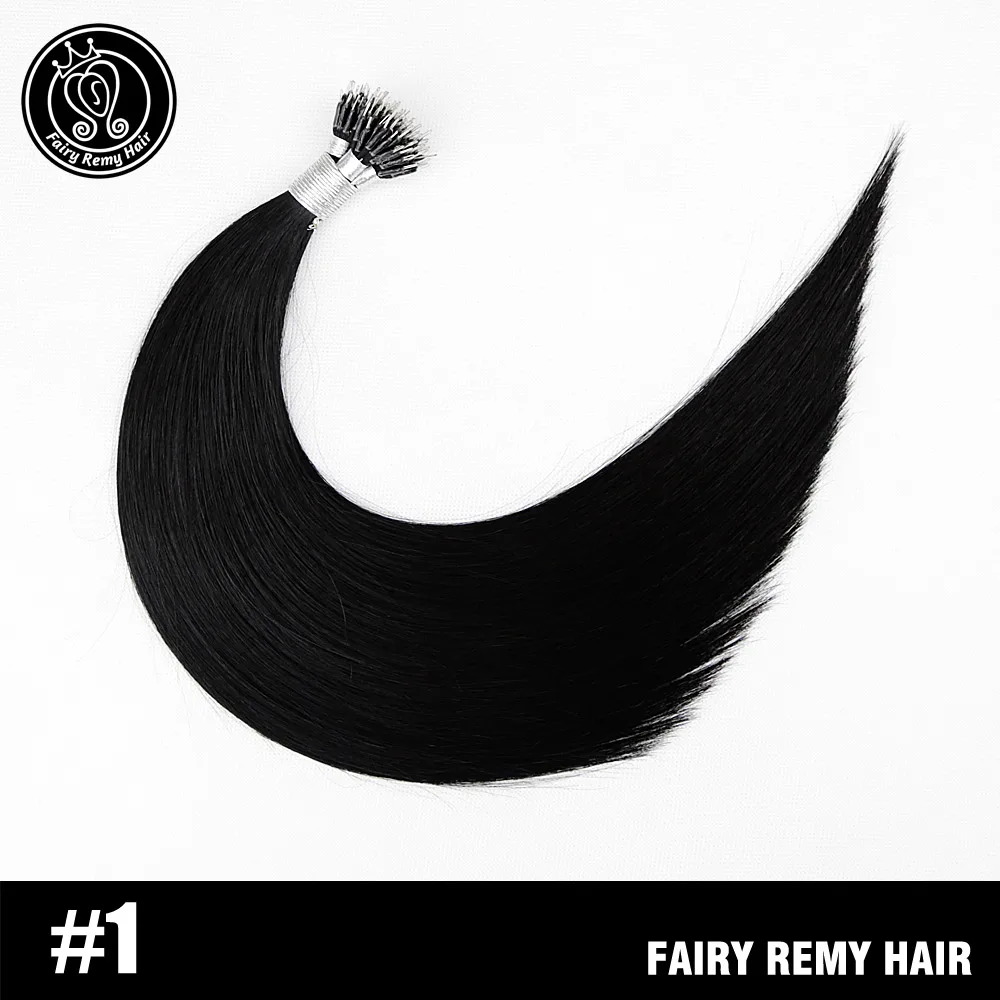 #1 Сказочные волосы remy 0,8 г/локон 16 дюймов Remy микро бусины для наращивания волос в нано кольцах ссылки российские натуральные волосы Платина блонд цвет 40 г - Цвет: #1