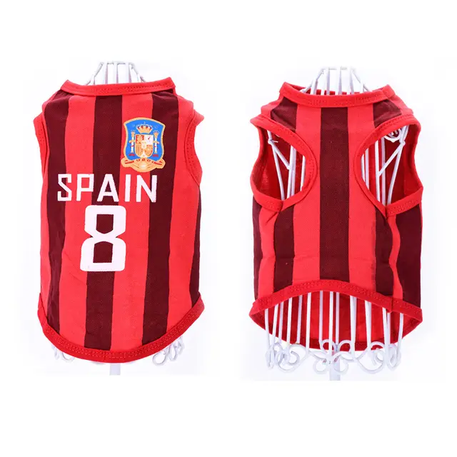 Soccer Dog Jersey Football Clothes for Small Dogs Shirt Sport