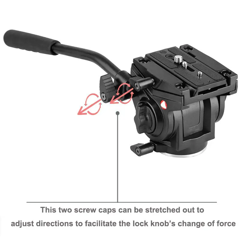 Hidráulico para Slr Cabeça de Vídeo Kingjoy Oficial Vt 3510 Cabeça Panorâmica Tripé Fluido Dslr Câmera Tripé Monopé Estande Suporte Móvel - Image 6