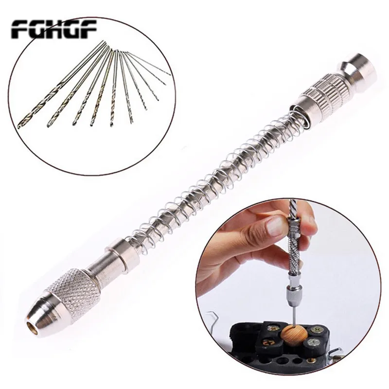 

Drill semi-automatic DIY tool model wenwan manual hand drill aluminum alloy hand push push micro drill 0.3-2mm hand tool