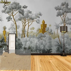 beibehang Custom Tropical Plants Southeast Asia Wallpapers for living room 3D Large Mural Painting Backdrop Decorative Paintings