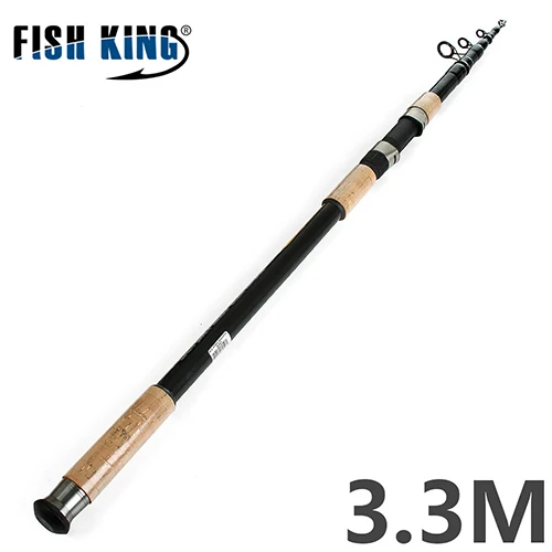 FISH KING высокоуглеродистая карповая Удочка 3 м 3,3 М 3,6 м 3,9 м 4 сек 3.5LB 3,8 мм/32,5 мм телескопическая удочка для ловли нахлыстом в соленой воде - Цвет: Цвет: желтый