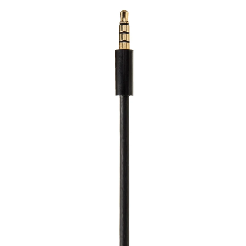 LEORY 3.5MM AUX Audio Cable 4 Pole Jack Male To Male Headphone Auxiliary Cord Stereo Audio Wire Core Black 1M