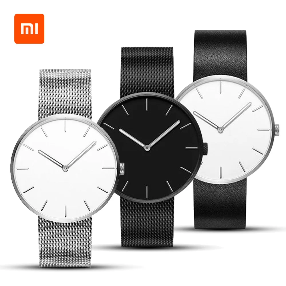 Новинка Xiaomi TwentySeventeen Аналоговые кварцевые наручные часы 39 мм светящиеся 3ATM