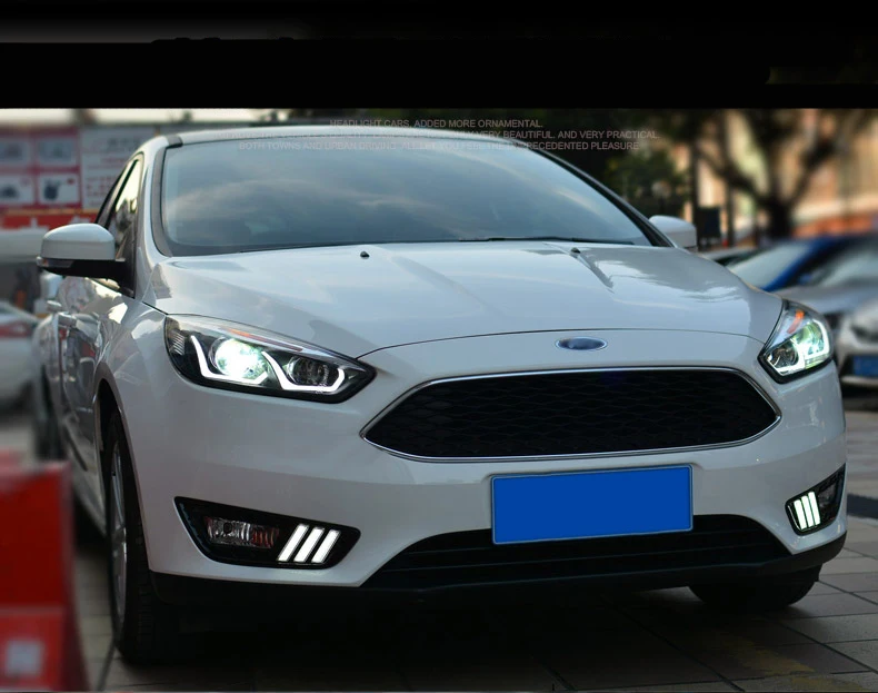 Ownsun Eagle Eyes светодиодный DRL Bi-xenon проектор линзы фары для Ford Focus