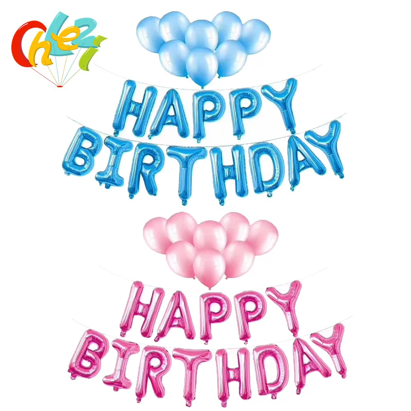 

21 pcs Letters HAPPY BIRTHDAY Foil Balloons Happy Birthday Party Decoration Kids Alphabet Air Balloons Baby Shower Supplies