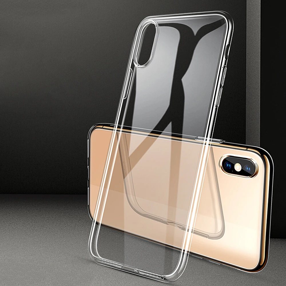 Чехлы для телефонов iPhone 5 6 6s 7 8 X XS max XR мягкий прозрачный силиконовый чехол задняя