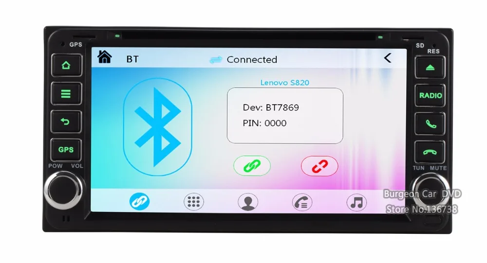 Discount 6.95" large Touch Screen Car DVD Player for Toyota Celica Previa Highlander HILUX Avensis RAV4 GPS Navigation BT Radio USB SD 3