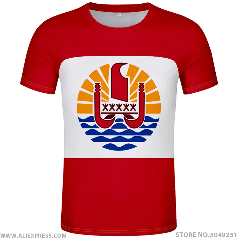 

FRENCH POLYNESIA t shirt diy free custom made name number pyf t-shirt nation flag pf french country print photo logo red clothes