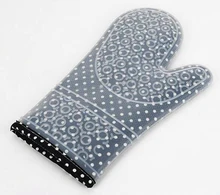 WALFOS 2016 neueste design Dicker silikonofenhandschuh baumwolle küchenhandschuh hitzebeständigen kochen ofenhandschuh