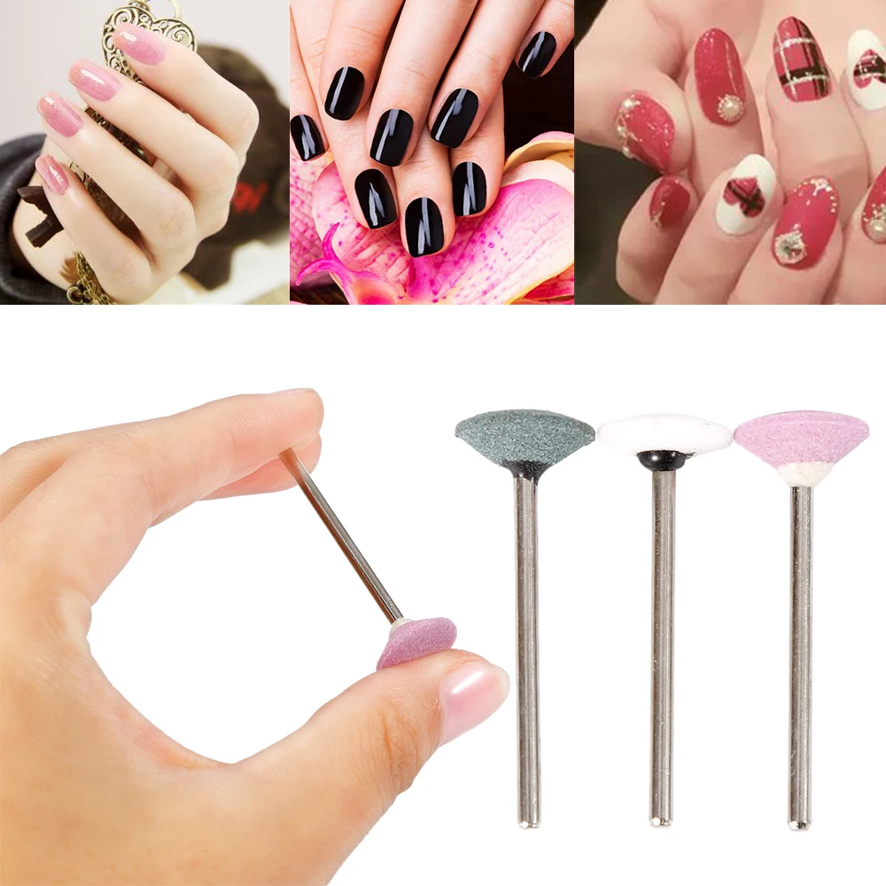 

Mushroom shape Nail Art Drill Manicure Tool Grinding Head Silicon carbide carborundum Grinding Head Wheel Shank 2.34mm Hot Sell