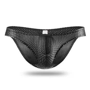 

Tight Ice Silk Men Boy Breathable Underwear Briefs Shorts Pouch Underpants
