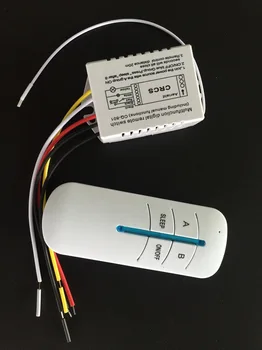 

200pcs ABS Wireless ON/OFF 1/2/3 Ways 220V Lamp Remote Control Switch Receiver Transmitter