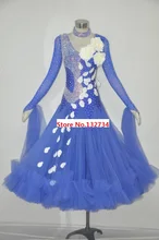 Royalbule standard ballroom dress woman ballroom dance competition dresses standard waltz Foxtrot modern dance dress tango dress