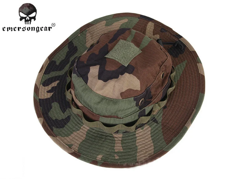 Emersongear-Airsoft Combat Hat, Woodland, EM8735