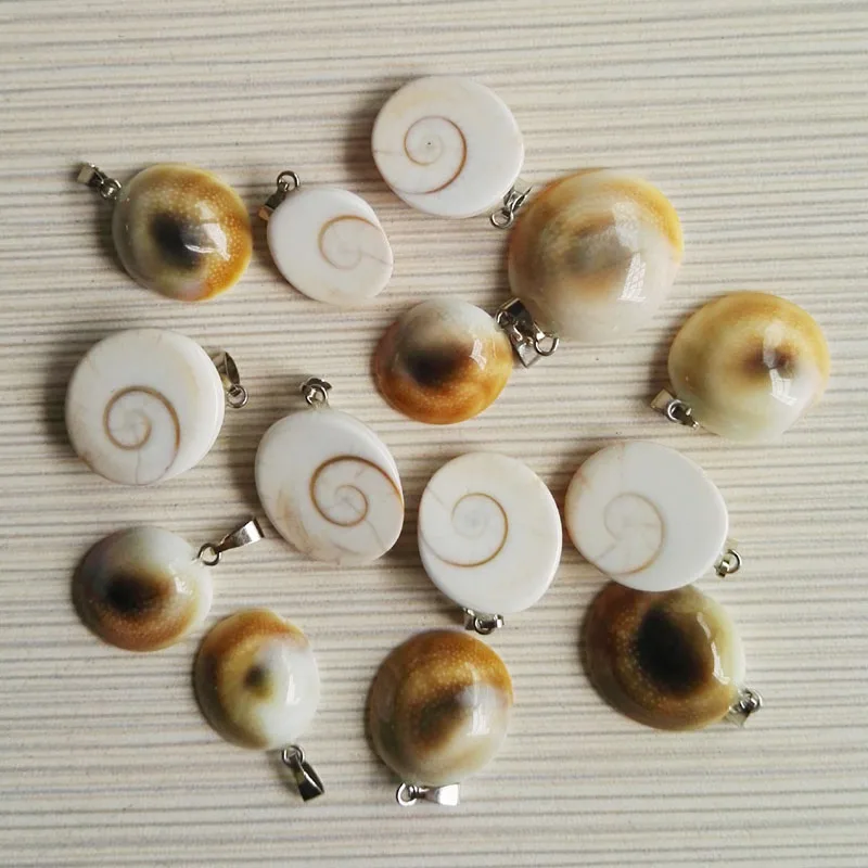 

Wholesale natural stone Snails Pendants charms animal pendants Jewelry Accessories Natural shell 12Pcs/lot Free shipping