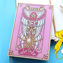 Японии Аниме Card Captor Sakura Клоу Магия Ноутбук Девушки Старинные Твердый Переплет CARDCAPTOR SAKURA Косплей Дневник Канцелярские Подарки