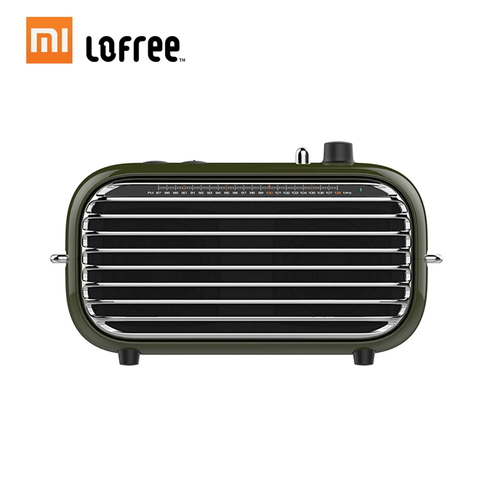 

Xiaomi Mijia Lofree BT Speaker Retro Sound Portable FM Radio Wireless Soundbox Bass Speaker Rechargeable Mini MP3 Player 2000mAh