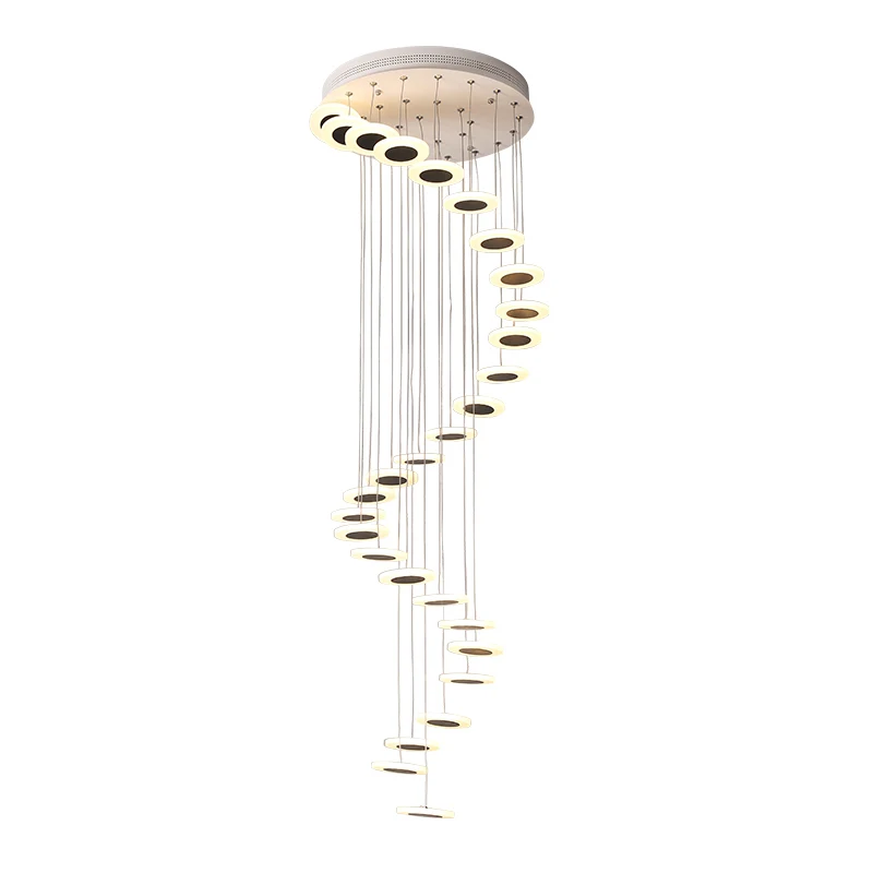 Modern LED chandelier living room pendant lamp bedroom fixtures stairs suspended lights restaurant hanging lighting luminaire