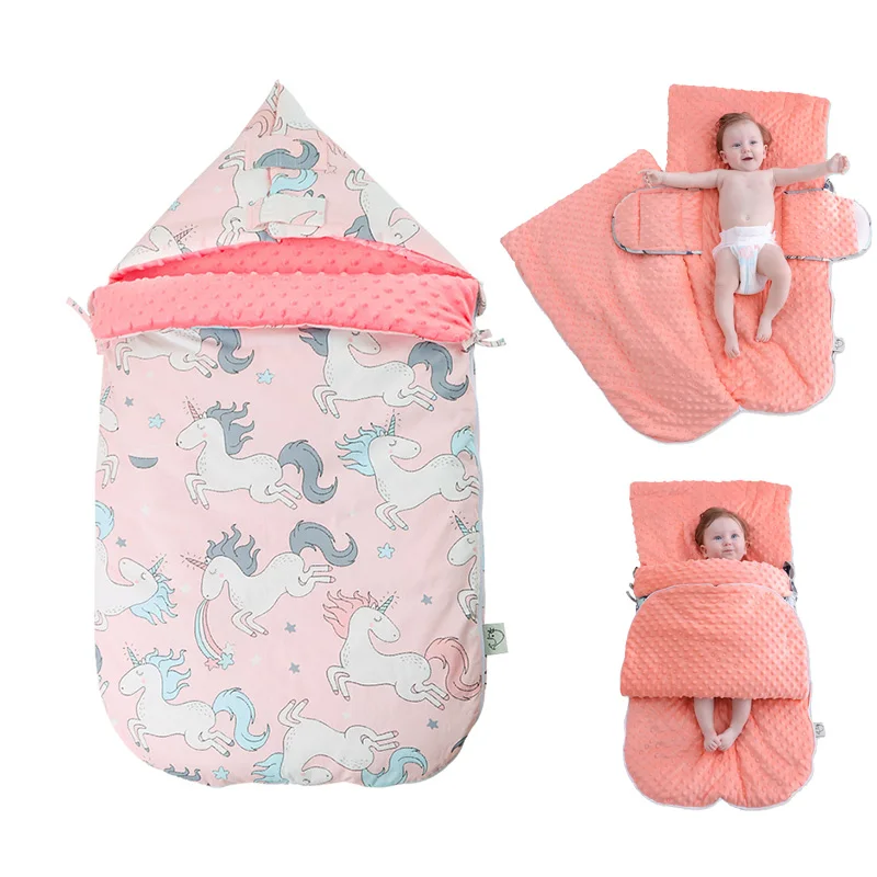 Warm soft cotton 3D Tactile Granules sleeping bag stroller bag thickened newborn sleep sack winter