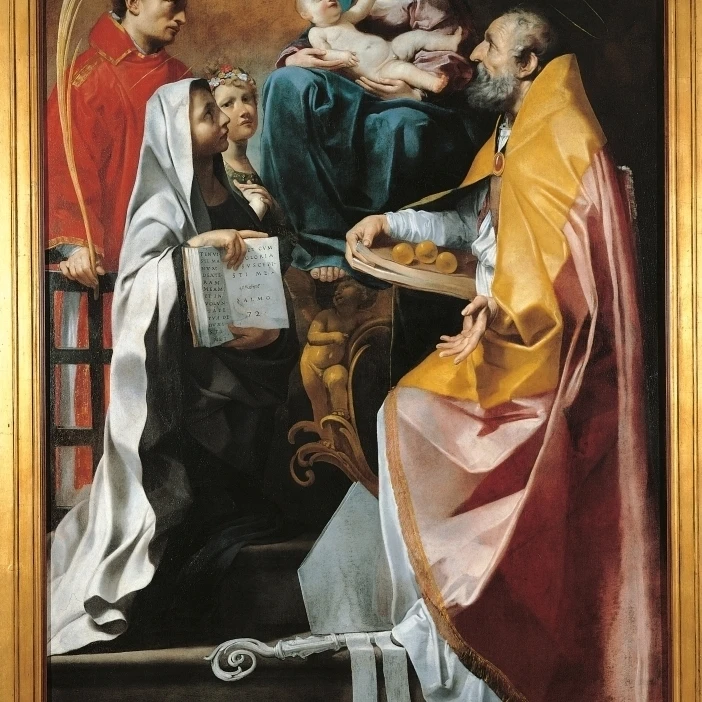 Madonna With Child And Saints Lawrence Poster Print (18 x 24)